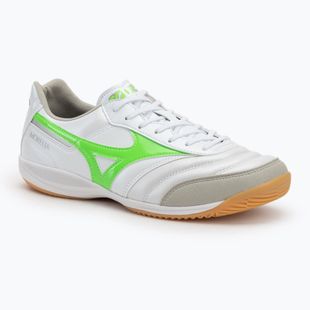 Pánské kopačky Mizuno Morelia Sala Elite IN white/neon green/galaxy silver
