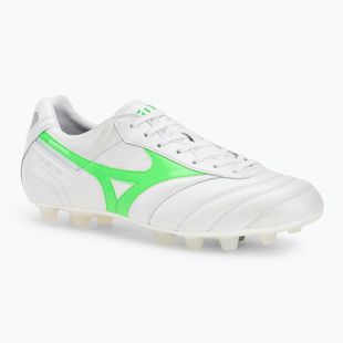 Pánské kopačky Mizuno Morelia II Japan Md white/neon green/galaxy silver