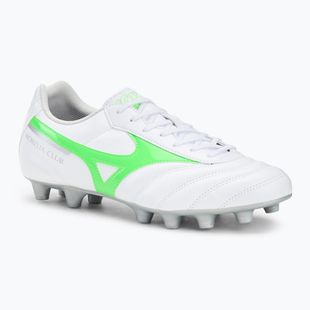 Pánské kopačky Mizuno Morelia II Club Md white/neon green/galaxy silver