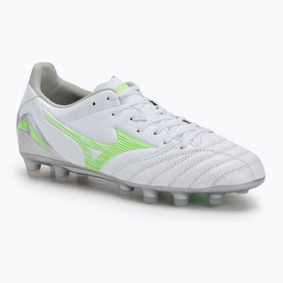 Pánské kopačky Mizuno Morelia Neo IV Pro Md white/neon green/cool gray 3c