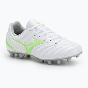 Dětské kopačky  Mizuno Monarcida Neo III Select Jr Md white/neon green