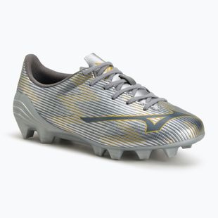 Dětské kopačky Mizuno α II Select Jr Md galaxy silver/8605 c/gold
