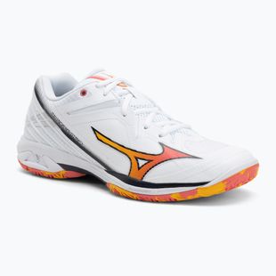 Badmintonové boty Mizuno Wave Claw 3 white/citrus/calypso coral