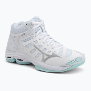 Dámské volejbalové boty Mizuno Wave Voltage 2 Mid white/blue tint