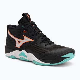 Volejbalové boty Mizuno Wave Momentum Elite Mid black/tangelo/ice green