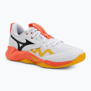 Volejbalové boty Mizuno Wave Momentum Pro white/fiery coral 2/citrus