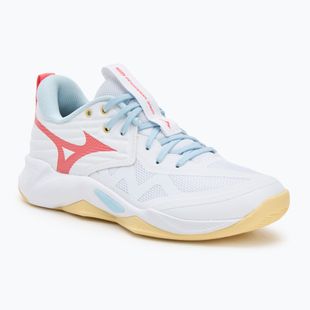 Dámské volejbalové boty Mizuno Wave Momentum Pro white/calypso coral/pale banana