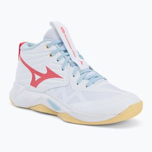 Dámské volejbalové boty Mizuno Wave Momentum Pro Mid white/calypso coral/pale banana