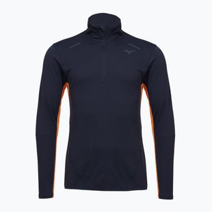Pánské běžecké triko Longsleeve Mizuno Tech Thermal Charge Half Zip baritone blue