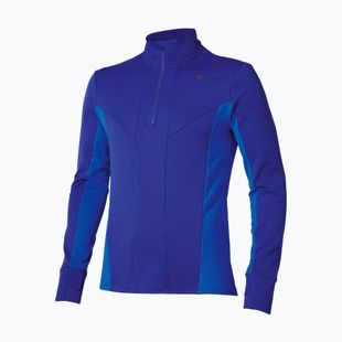 Pánské běžecké tričko Longsleeve Mizuno Active Warm Half Zip sodalite blue
