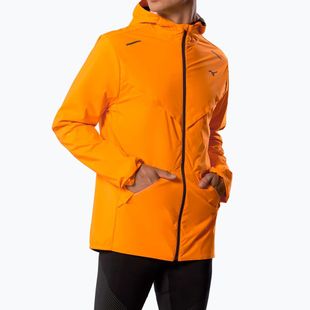 Pánská běžecká bunda Mizuno Tech Thermal Charge Hooded tangelo