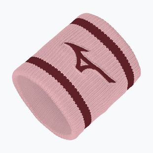Náramek z froté Mizuno Wristband Short With Line 6P pinkesque/lava falls