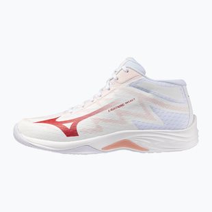 Dámské volejbalové boty Mizuno Lightning Select Mid white/rose elegance/lava falls