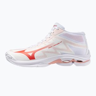 Dámské boty na volejbal Mizuno Wave Lightning Pro Mid white/rose elegance/lava falls