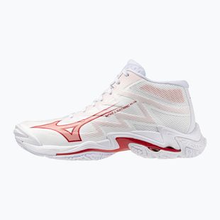 Dámské volejbalové boty Mizuno Wave Lightning Elite Mid white/rose elegance/lava falls