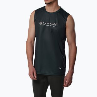 Pánské běžecké tričko Mizuno Core Graphic Sleeveless black/gray