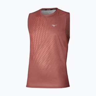 Pánské běžecké tričko Mizuno Core Graphic Sleeveless copper brown