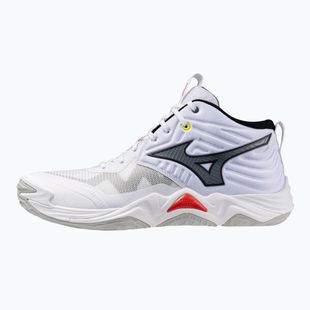 Volejbalové boty Mizuno Wave Momentum Elite Mid white/black/fiery red