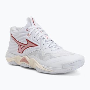 Dámské volejbalové boty  Mizuno Wave Momentum Elite Mid white/rose elegance/lava falls