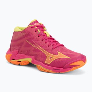 Volejbalové boty Mizuno Wave Lightning Elite Mid pink tetra/fortune yellow/light