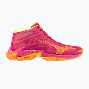 Volejbalové boty Mizuno Wave Lightning Elite Mid pink tetra/fortune yellow/light