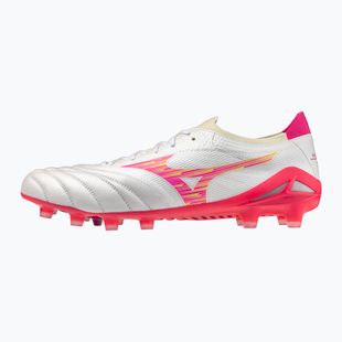 Kopačky Mizuno Morelia Neo IV Beta Elite FG white/pink tetra/fuchsia purple