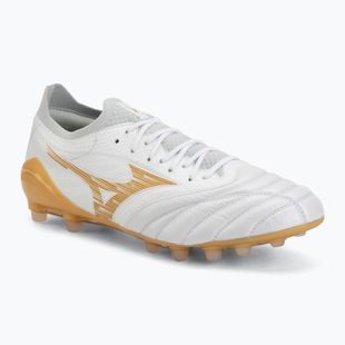 Kopačky Mizuno Morelia Neo IV Beta Elite AG white/mp gold/cool gray 3c