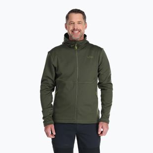 Pánská mikina Rab Superflux Hoody army QFE-89
