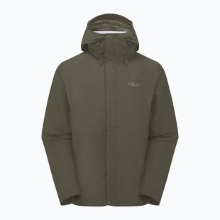 Pánská bunda do deště Rab Downpour army