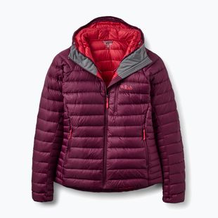 Dámská péřová bunda Rab Microlight Alpine Hoody mulberry
