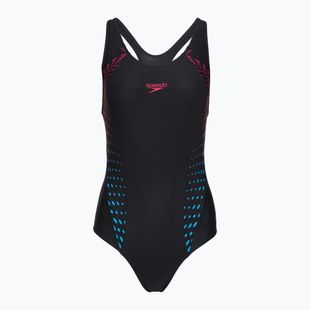 Dámské jednodílné plavky Speedo Allover Panel Laneback black/purple