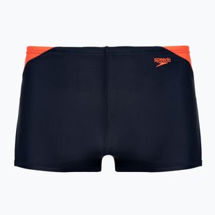 Speedo Hyper Boom Logo Splice dětské plavecké kalhotky navy/orange