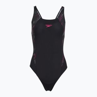 Dámské jednodílné plavky Speedo HyperBoom Splice Muscleback black/electric pink