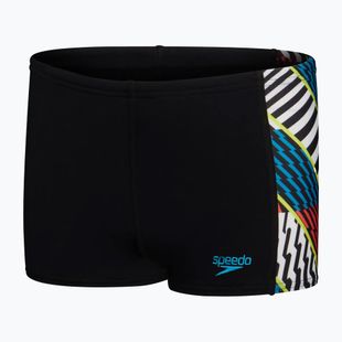 Dětské plavecké boxerky  Speedo Digital Panel black/white/watermelon