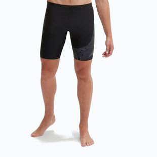 Pánské plavky Speedo Medley Logo Swim Jammer black/usa charcoal
