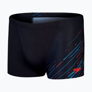 Pánské plavky Speedo HyperBoom V-Cut Aquashort black/picton blue/siren red