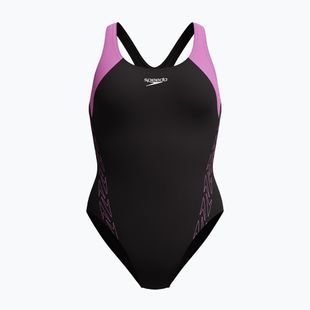 Dámské jednodílné plavky Speedo HyperBoom Splice Racerback neon violet