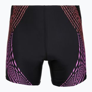 Pánské plavecké jammery Speedo Duo Logo Print Mid Jammer black/coral sands/neon violet