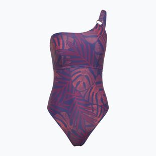 Dámské jednodílné plavky Speedo Shaping Printed Asymmetric hapuna blue