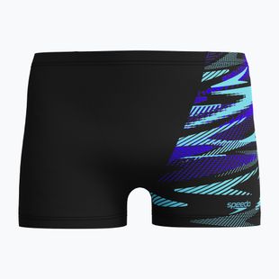 Pánské plavecké boxerky  Speedo HyperBoom V-Cut Aquashort black/cobalt pop