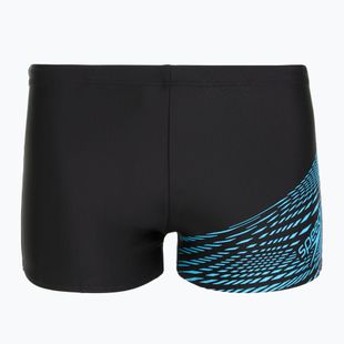 Pánské plavecké boxerky  Speedo Medley Logo Aquashort black/picton blue