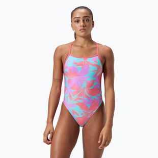 Dámské jednodílné plavky Speedo Allover Digital Vback kaluna floral/arctic glass