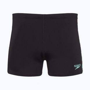 Pánské plavecké boxerky  Speedo Hyperboom Panel Aquashort black/dark teal