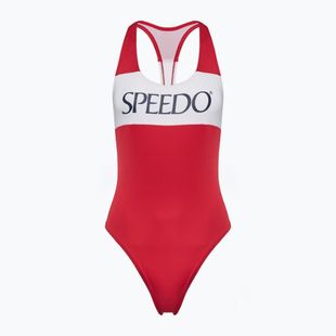 Dámské jednodílné plavky Speedo Colourblock Racerback high risk red