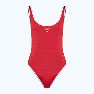 Dámské jednodílné plavky Speedo Solid Bound Scoop high risk red