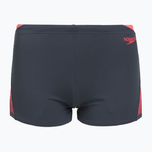 Pánské plavecké boxerky Speedo Hyper Boom Splice grey lead/neon coral