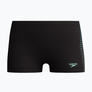 Dětské plavecké boxerky Speedo Plastisol Placement Aquashort black/alfalfa green