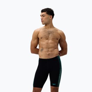 Pánské plavecké jammery Speedo Endurance+ Tech Panel Jammer black/turquoise gem
