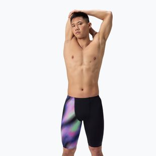 Pánské plavecké jammery Speedo ML One-Leg Printed blurry glass/black