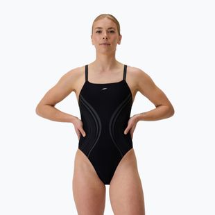 Dámské jednodílné plavky Speedo Printed Active Back black
